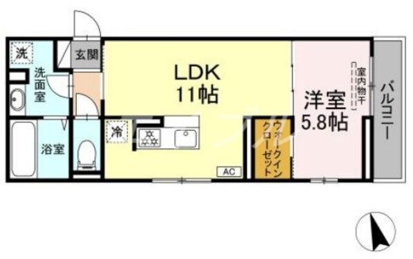 セイル倉敷の物件間取画像